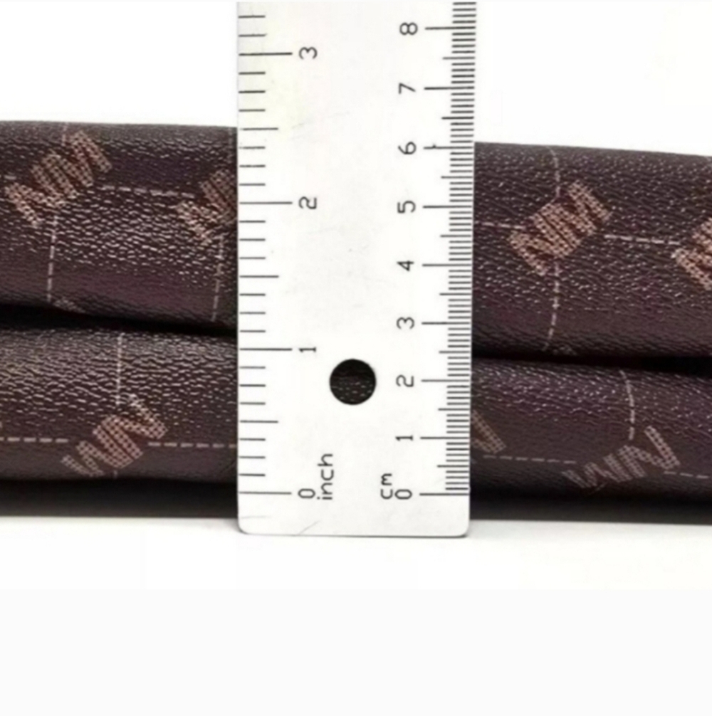 CLEARANCE! Nicole Miller 2-Piece Bag Set, Brown, Bag: 10×8×2.5, Pouch: 4×1, NWT - Picture 5 of 6